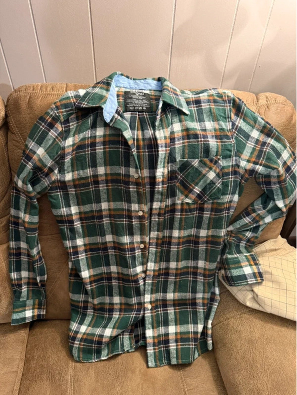 Men’s Small Bogari Plaid Flannel
